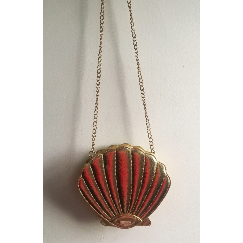 Skinnydip Gold Shell Crossbag